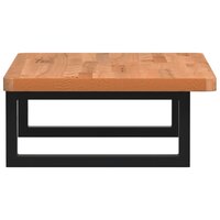 Badkamer wandschap staal en massief beukenhout 5