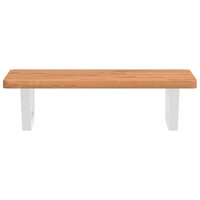 Badkamer wandschap staal en massief beukenhout 4