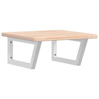 Badkamer wandschap staal en massief eikenhout 2