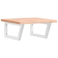 Badkamer wandschap staal en massief beukenhout 2