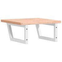 Badkamer wandschap staal en massief beukenhout 6