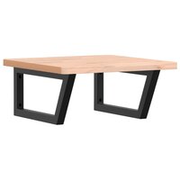 Badkamer wandschap staal en massief beukenhout 2