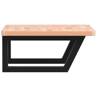 Badkamer wandschap staal en massief beukenhout 5