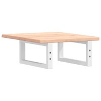 Badkamer wandschap staal en massief eikenhout 6