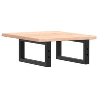 Badkamer wandschap staal en massief eikenhout 6