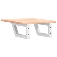 Badkamer wandschap staal en massief eikenhout 6