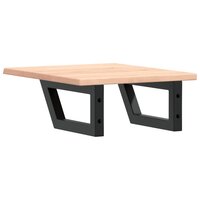 Badkamer wandschap staal en massief eikenhout 6