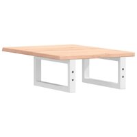 Badkamer wandschap staal en massief eikenhout 6