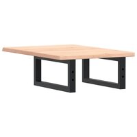 Badkamer wandschap staal en massief eikenhout 6