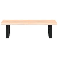 Badkamer wandschap staal en massief eikenhout 7