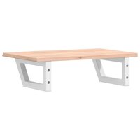 Badkamer wandschap staal en massief eikenhout  6