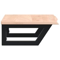 Badkamer wandschap staal en massief eikenhout 5