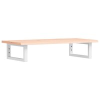 Badkamer wandschap staal en massief eikenhout  2