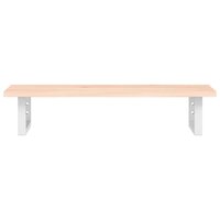 Badkamer wandschap staal en massief eikenhout  4