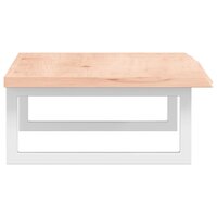 Badkamer wandschap staal en massief eikenhout  5