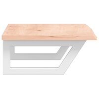 Badkamer wandschap staal en massief eikenhout 5