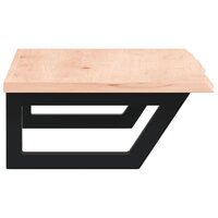 Badkamer wandschap staal en massief eikenhout 5