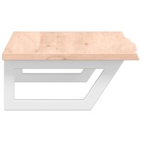 Badkamer wandschap staal en massief eikenhout 5