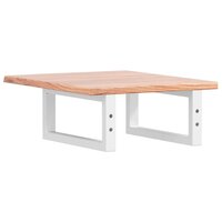 Badkamer wandschap staal en massief eikenhout 6