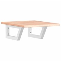 Badkamer wandschap staal en massief eikenhout 2