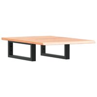 Badkamer wandschap staal en massief eikenhout 2