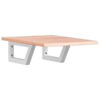 Badkamer wandschap staal en massief eikenhout 2