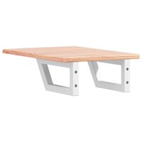 Badkamer wandschap staal en massief eikenhout 6