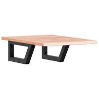 Badkamer wandschap staal en massief eikenhout 2