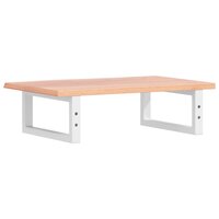 Badkamer wandschap staal en massief eikenhout 6