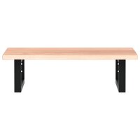 Badkamer wandschap staal en massief eikenhout 4