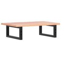 Badkamer wandschap staal en massief eikenhout 6