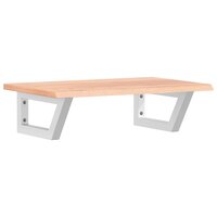 Badkamer wandschap staal en massief eikenhout 2