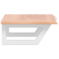 Badkamer wandschap staal en massief eikenhout 5