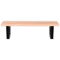 Badkamer wandschap staal en massief eikenhout 4