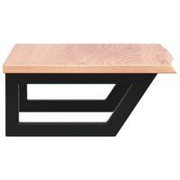 Badkamer wandschap staal en massief eikenhout 5