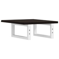 Badkamer wandschap staal en massief eikenhout 6