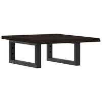 Badkamer wandschap staal en massief eikenhout 2