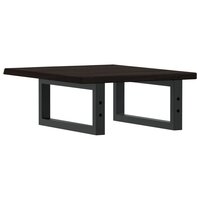 Badkamer wandschap staal en massief eikenhout 6