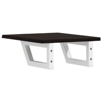 Badkamer wandschap staal en massief eikenhout 6