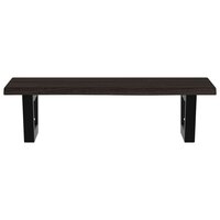 Badkamer wandschap staal en massief eikenhout 4