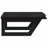 Badkamer wandschap staal en massief eikenhout 5