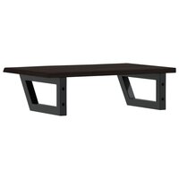 Badkamer wandschap staal en massief eikenhout 6