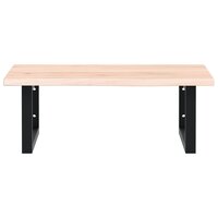 Badkamer wandschap staal en massief eikenhout 4