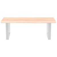 Badkamer wandschap staal en massief eikenhout 4