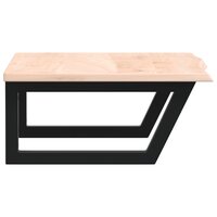 Badkamer wandschap staal en massief eikenhout 5