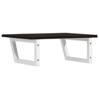 Badkamer wandschap staal en massief eikenhout 6