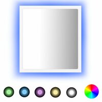 Badkamerspiegel LED 40x8,5x37 cm acryl wit 2