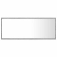 Badkamerspiegel LED 100x8,5x37 cm acryl betongrijs 7