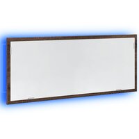 Badkamerspiegel met LED 100x8,5x37 cm bewerkt hout bruin eiken 3