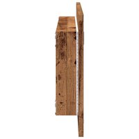 Badkamerspiegel met LED 100x8,5x37 cm bewerkt hout oud hout 6